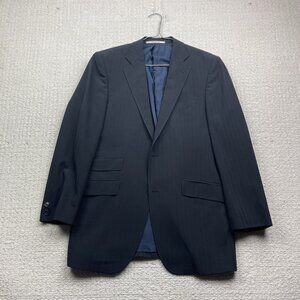 Baumler Blazer Jacket Sports Coat Mens Sz 48 Black / Dark Blue Formal Read